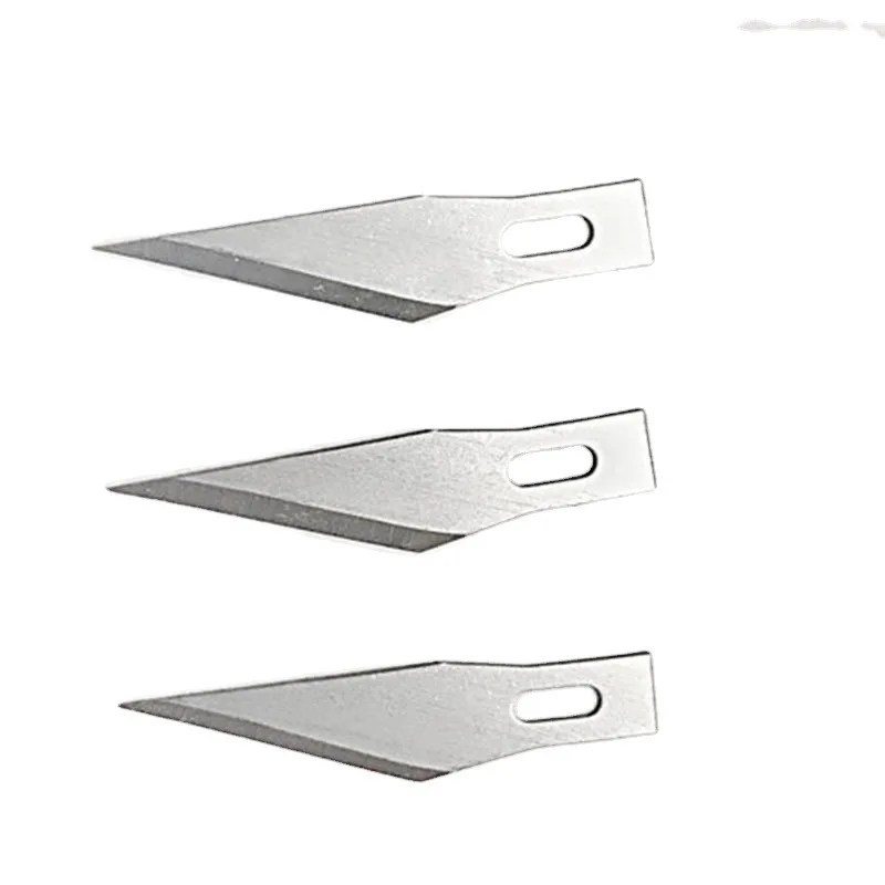 Wood Carving Blades Cutter Knifes Craft Carve Tool Sculpture Utility Engrave Metal Scalpel Woodcarve PCB Repair DIY Blade 10pcs