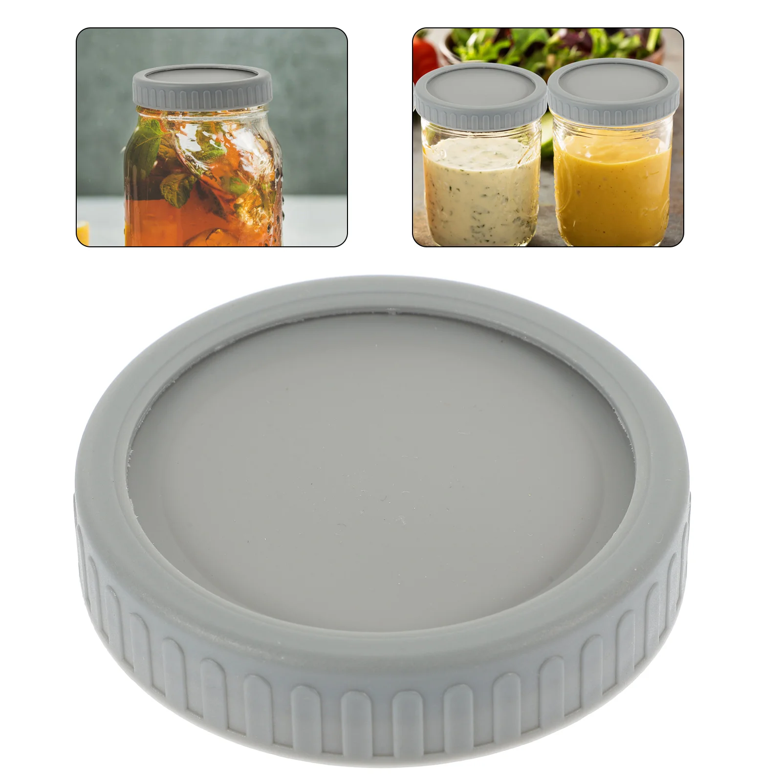 

Mason Jar Lids Wide Mouth Jars High Temperature Resistance Storage Covers Large Silica Gel Silicone