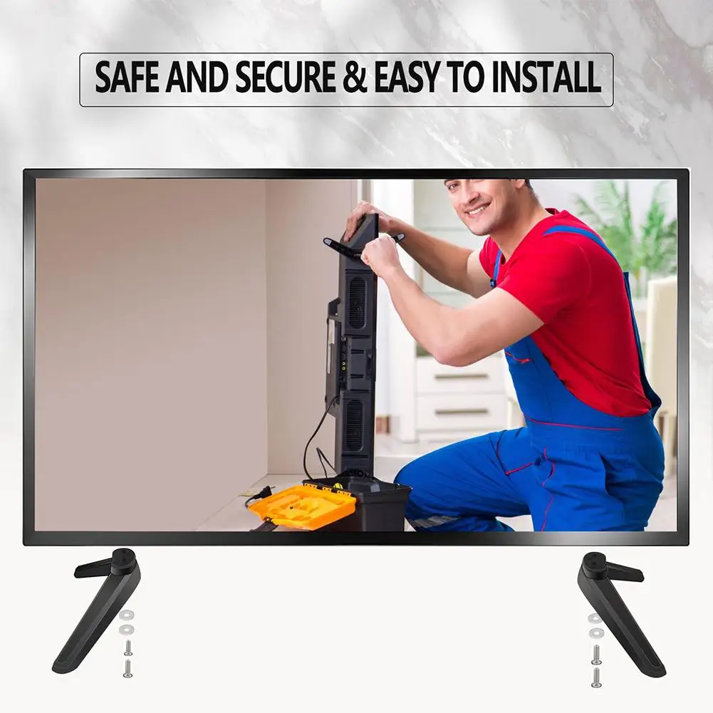 Universal TV Stand Table TV Stand Base Replacement Base Pedestal Feet Mount Legs 17Mm-20Mm Durable Easy To Use