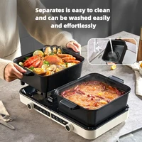 220V 6L Multi-functional Electric Cooker 2 Flavor Hot Pot and Stir-fry with Large Capacity and Separable Inner Pot 1