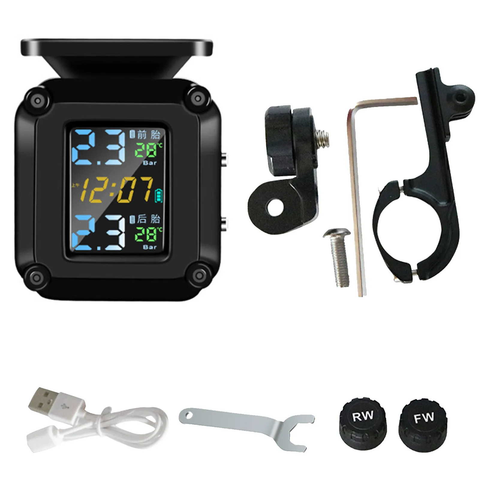 Motorcycle Tpms Moto Tire Pressure Monitoring System For Motorbike Motor Bike Scooter Tmps Tyre Sensor