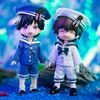 Ob11 Doll Clothes Navy Suit School Uniform Doll Sailor Suit Clothes Top Shorts Hat For Molly Gsc Doll p9 1 / 12bjd Doll 1