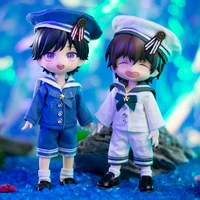Ob11 Doll Clothes Navy Suit School Uniform Doll Sailor Suit Clothes Top Shorts Hat For Molly Gsc Doll p9 1 / 12bjd Doll 1