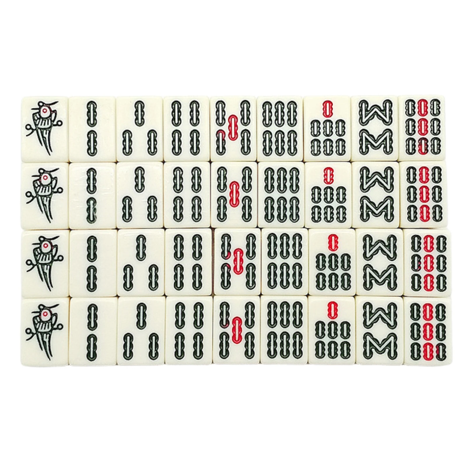 Mini Mahjong 144pcs/set Chinese Traditional Mahjong Board Game Family Toys Exquisitely Carved Numbers And Chinese Characters 4