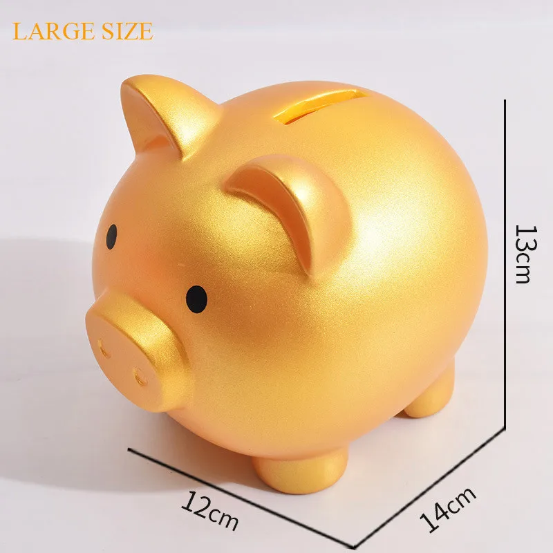 Large Golden Piggy Bank, Piggy Bank Adults Large