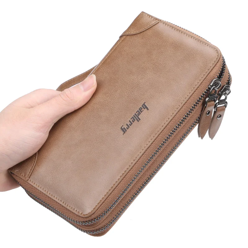 Contact's Genuine Leather Men's Luxury Bi-fold Card Holder Wallets