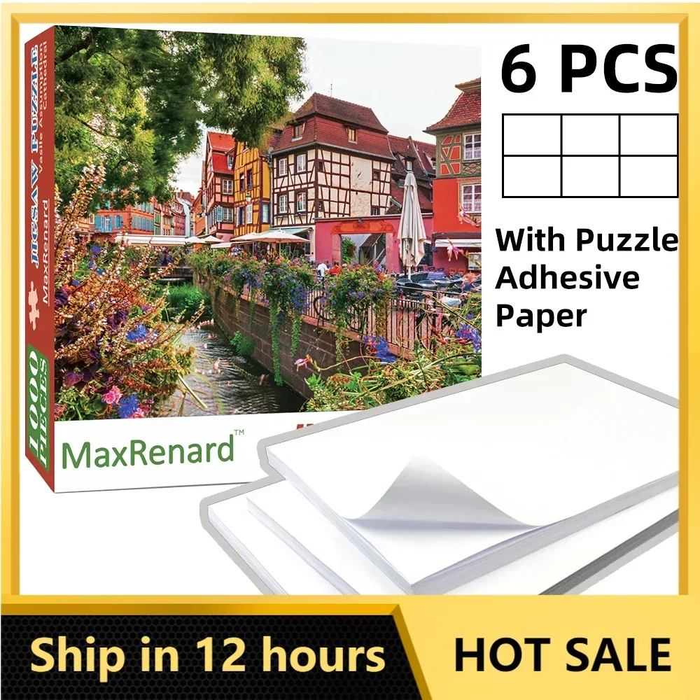 MaxRenard 1000 Pieces Jigsaw Puzzles for Adults Colmar Assembling Picture Landscape Paper Jigsaw Puzzles for Adults Kids