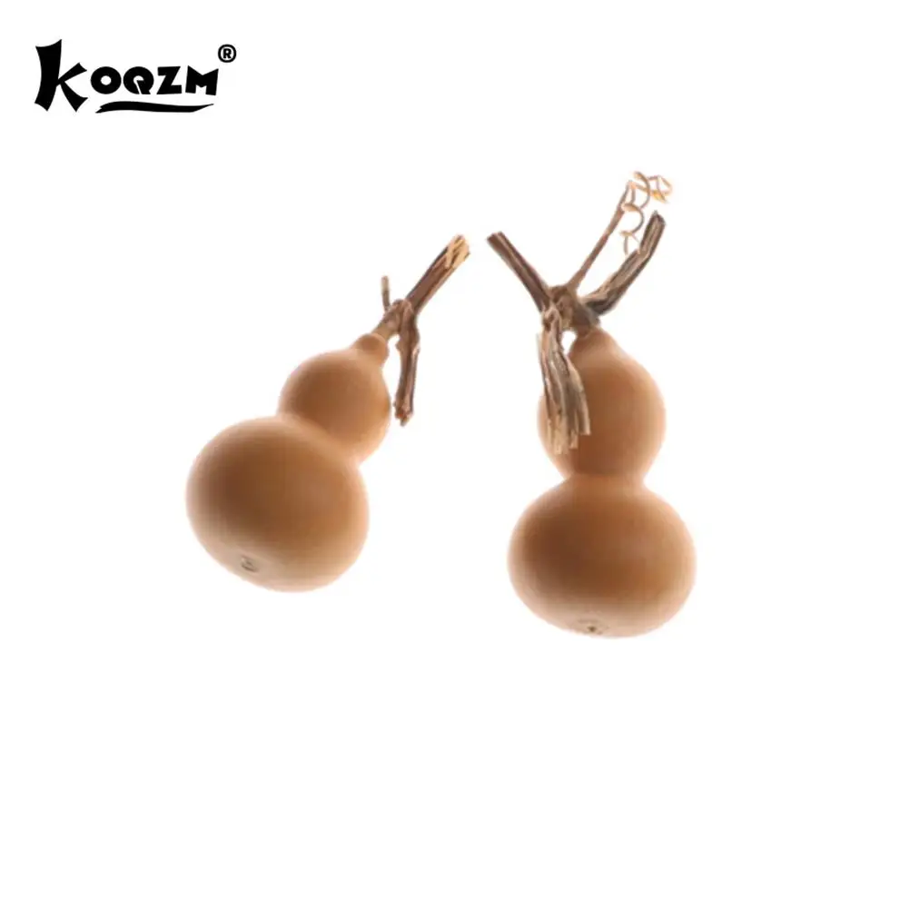 2pcs Natural Random Dry Gourd Crafts Arts Collection Mini Bottle Gourd Dried DIY Doodle Carving Hanging Gift Toys