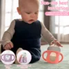 6Pcs Silicone Sleeves Silicone Baby Bottle Cover with Handle Anti Slip Heat Resistant Glass Bottle Sleeve 120/240ml Bottle Cover 3