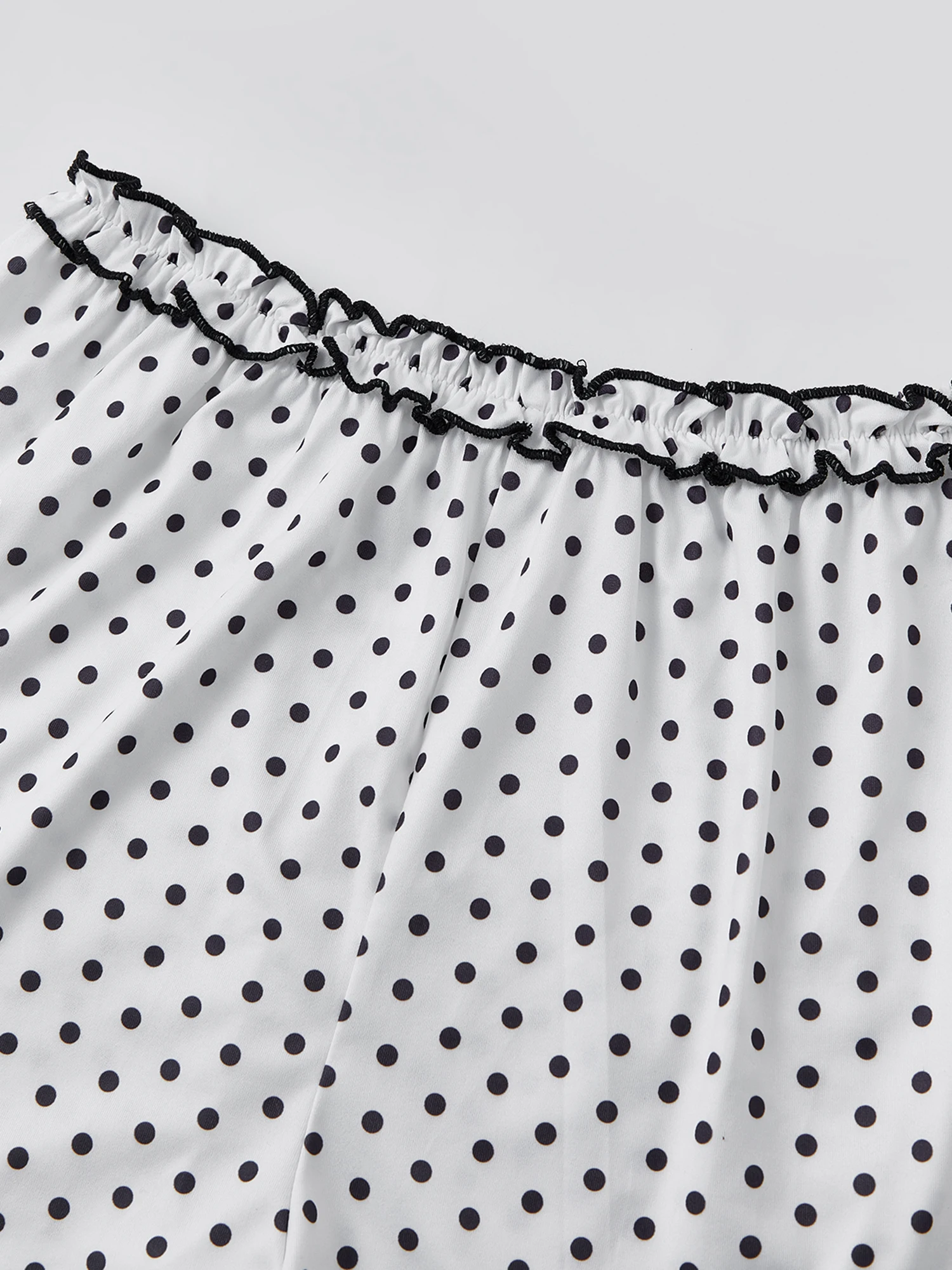 Floral Print Pajama Set with Ruffle Detail V Neck Sleeveless Top and Elastic Waist Shorts for Women - 2 Piece Sleepwear Ensemble