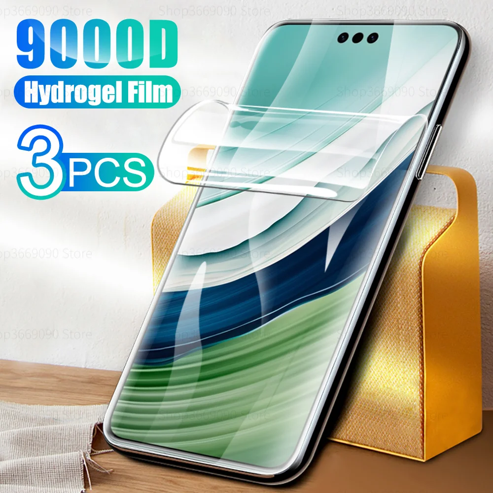 

3pcs Clear Hydrogel Film For Huawei Mate 60 Pro Screen Protectors Soft Protective Film Huawey Mate60 Pro + Mate 60Pro Mate60Pro