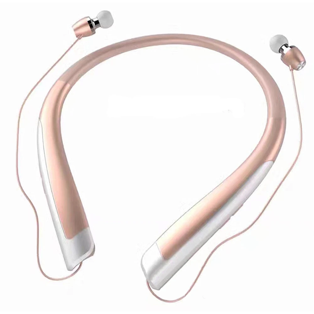 

HBS-1100 стерео Bluetooth-наушники, бинауральные наушники Hands-free с шейным ободом, модная мини-беспроводная гарнитура, бинауральная Универсальная