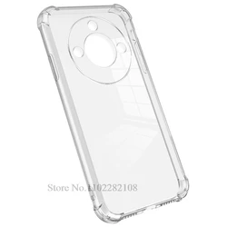Silicone Shockproof Clear Soft TPU Back Cover Transparent Case for Honor X9C Smart (Transparent Case)
