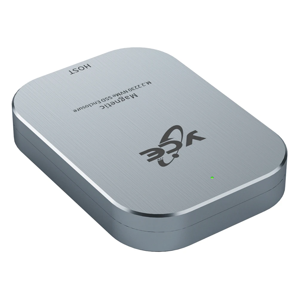 마그네틱 M.2 NVMe 2230 SSD 케이스 USB 3.2 Gen 2 10Gbps Type-C 외장형 하드 드라이브 디스크 박스 (아이폰 15 Pro Max ProRes용)
