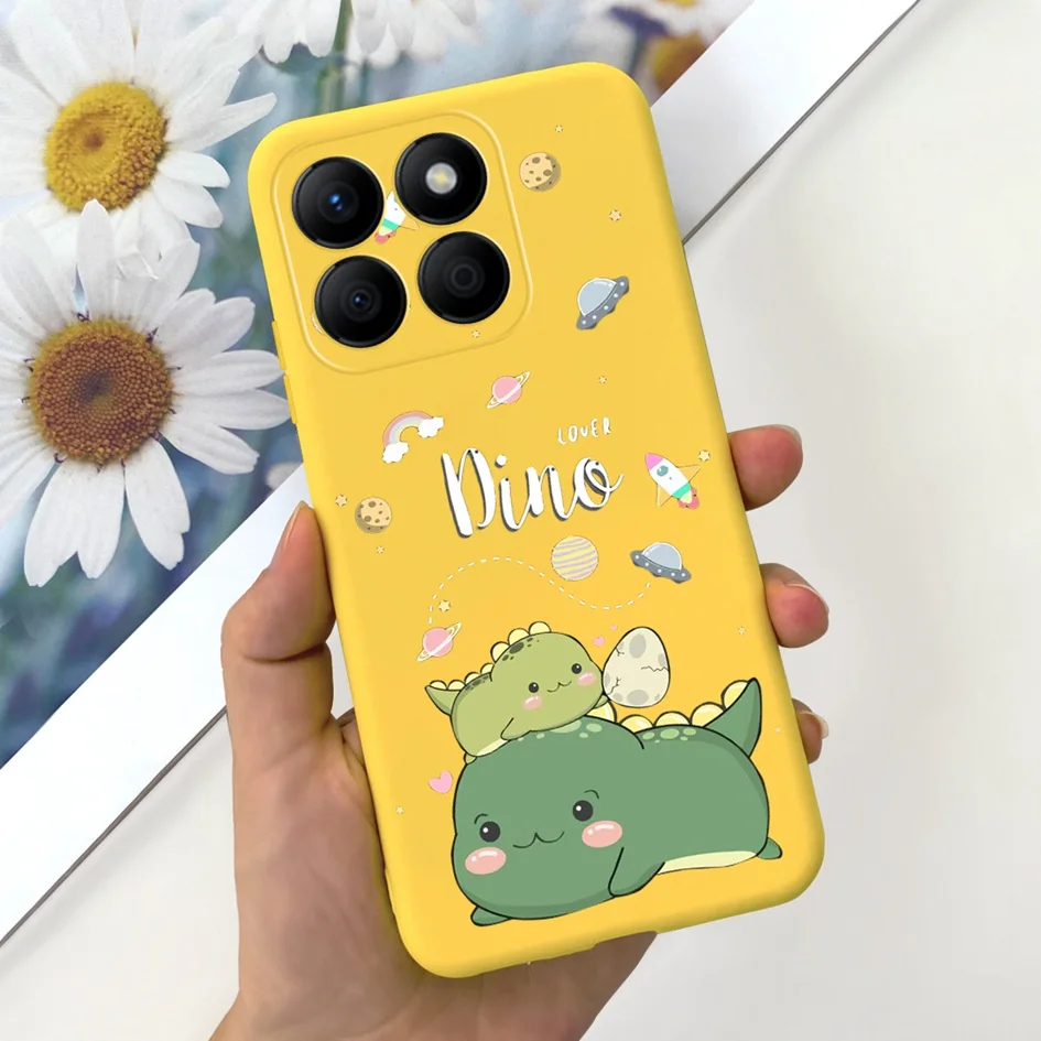 Stylish Floral Moon Soft Silicone Case - Artistic Back Cover