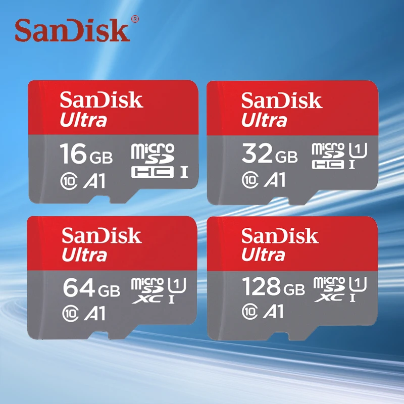 High-Performance SanDisk UHS-I SD Memory Card - Available in 32GB, 64GB, and 128GB
