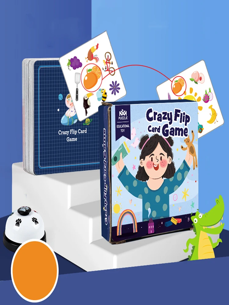 Board Game Children's Fun Board Game Bump Card Game Memory Training Matching Card Cognitive Enlightenment Concentration Education Toy