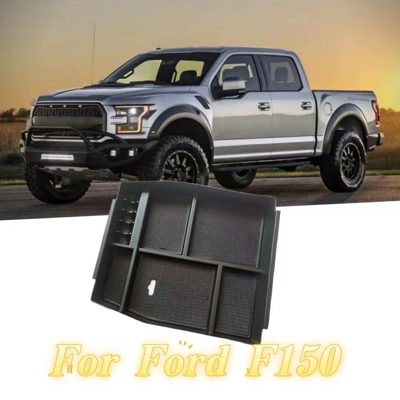 Center Console Accessory Organizer TrayCenter Console Organizer F-150 Raptor Accessories Tray 2015 2017 2018 2020 For Middle Con