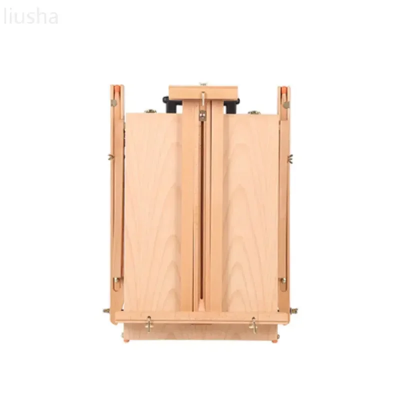FOR gaku tie rod type picture box Italian beech wood sketch portable oil painting box portable oil easel travel with wheels