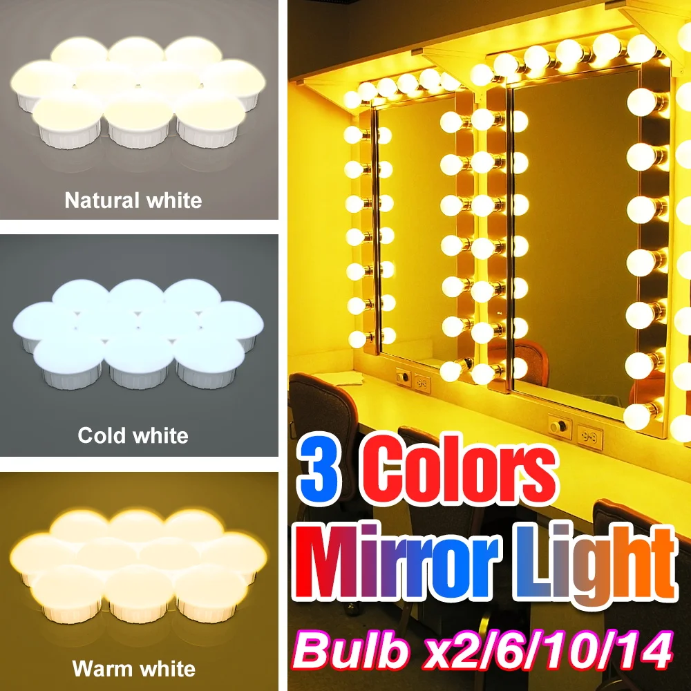 Bombilla Led Para Espejo De Maquillaje L mpara De Pared Con USB 3 bombilla-led-para-espejo-de-maquillaje-l-mpara-de-pared-con-usb-3