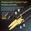SK-BD1 Digital Smart Tweezer LCR SMD ESR Tester Resistance Capacitor Inductance Continuity Diode Electronic Component Test Tools 5