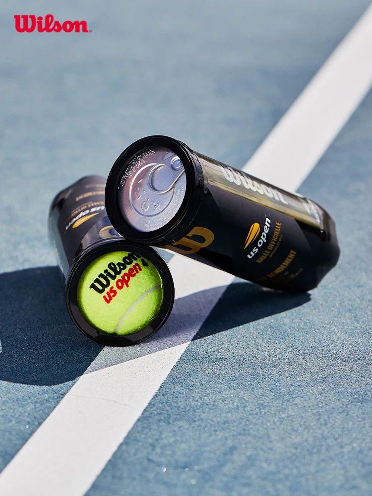 Wilson US OPEN Tennis Training Balls XD TBALL Blended Wool Rubber 3 pieces in Combination Sealed Cans WRT1020 57G tennis balls