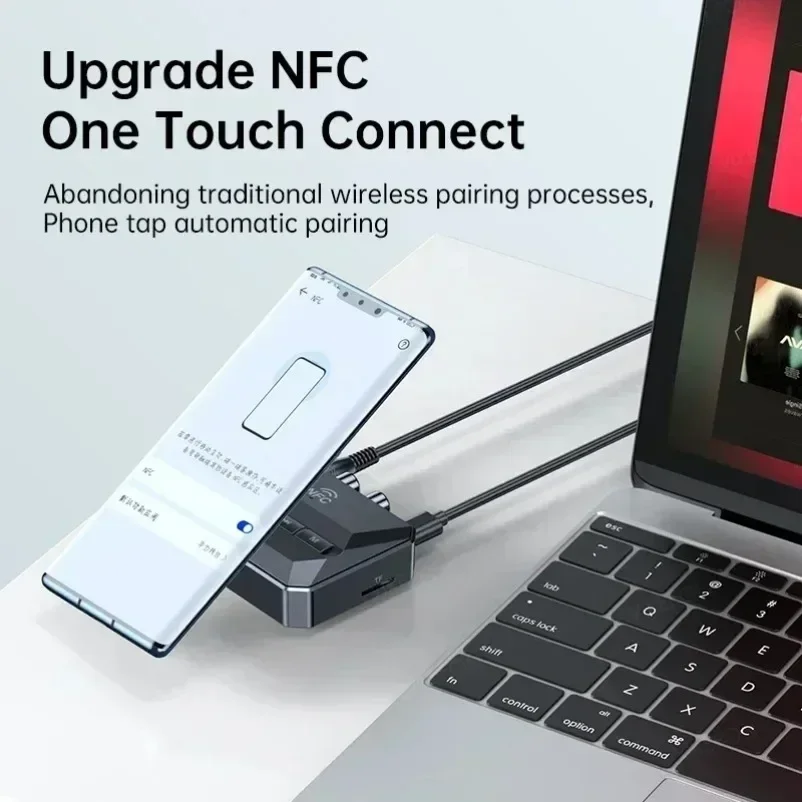 VIKEFON Bluetooth Audio Receiver NFC 5.3 For Car