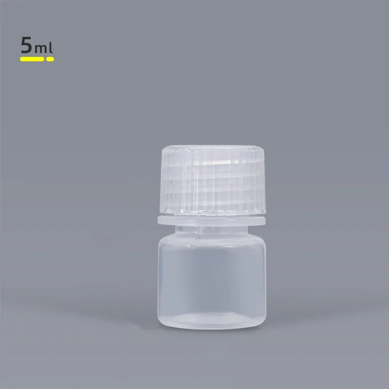 Mini 5Ml Ronde Plastic Fles Met Deksel Food Grade Pp Materiaal Hervulbare Vloeibare Opslag Container 100 Stks/partij