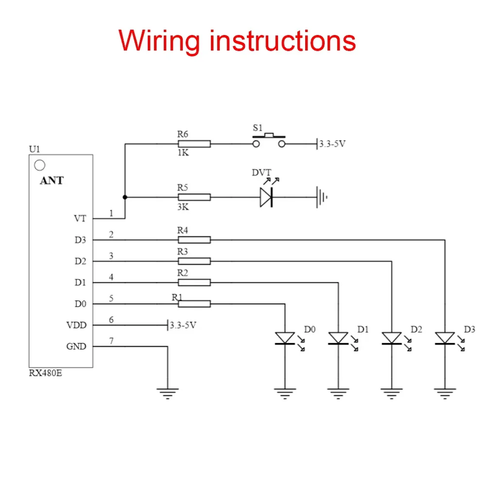 รูปสินค้า โมดูลรีเลย์ไร้สาย 4 ช่องควบคุมระยะไกล RF 433 MHz