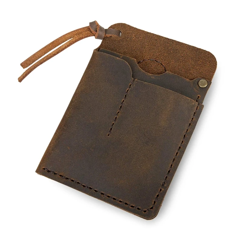 

Upgraded Leather Sheath Folding Knife Flashlight Holder Tool PU Leather