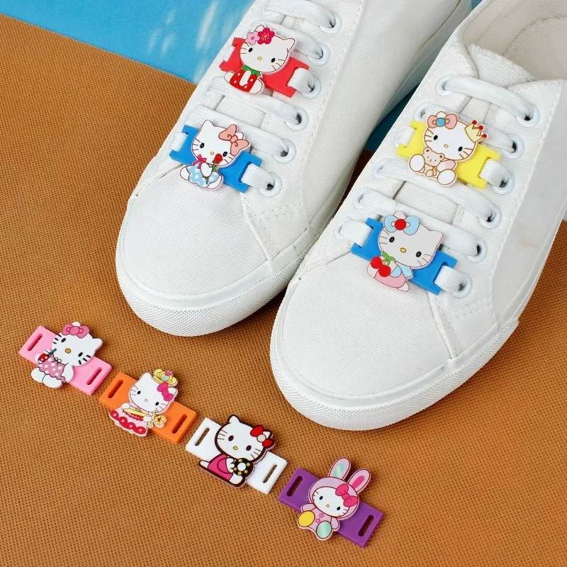 10pcs Sanrio Hello Kitty Acrylic Shoe Lace Buckle Shoe Decoration