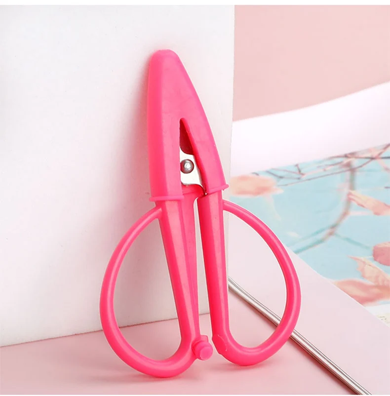 Portable Mini Scissors with Cap Scissors Protective Cover Thread Head Cut  Embroidery Small Sharp Pointed Scissors for Sewing - AliExpress