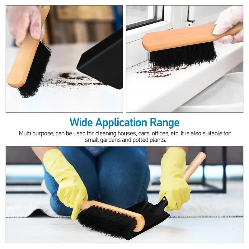 1 Set Coal Shovel And Hearth Brush Set, Fireplace Shovel And Brush, Hearth Tidy Set, Fireplace Tool Fire Pit Cleaning Tools