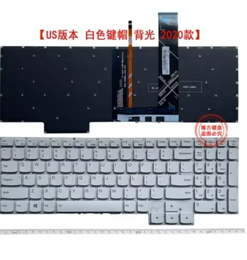 

Для Lenovo Gaming 3-15ARH05 3-15IMH05 3-15ACH05 GY530 GY550 GY570 английская клавиатура Серебристая подсветка
