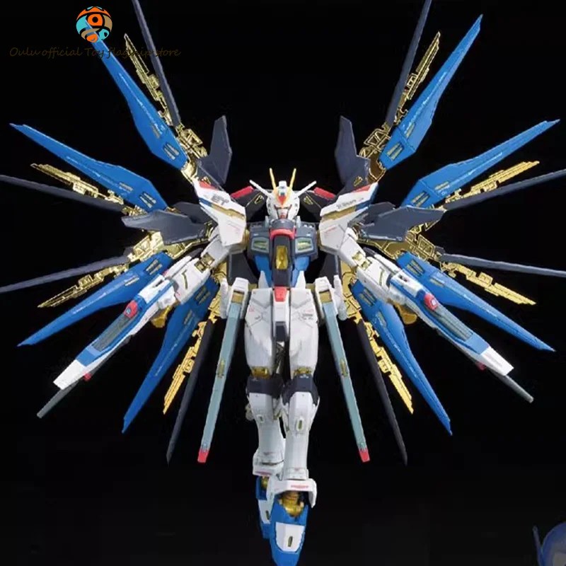 

Original Bandai Rg 1/144 Gundam Seed Destiny Anime Figure Strike Freedom Action Figurine Kira Yamato Halloween Christmas Gift