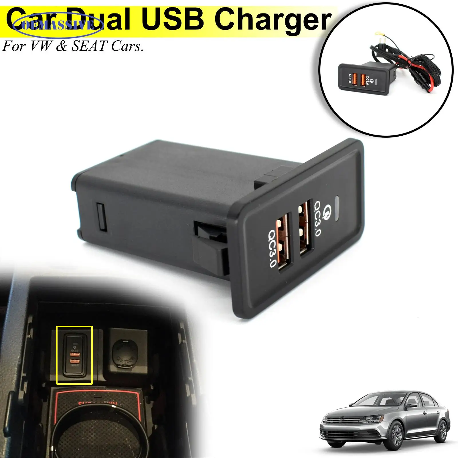Caricabatterie Auto Doppia Porta 48W Con Cavo Lightning MFi: Ricarica Rapida PD/QC 4.0 Per IPhone E Smartphone – Confezione Da 2 Adattatori