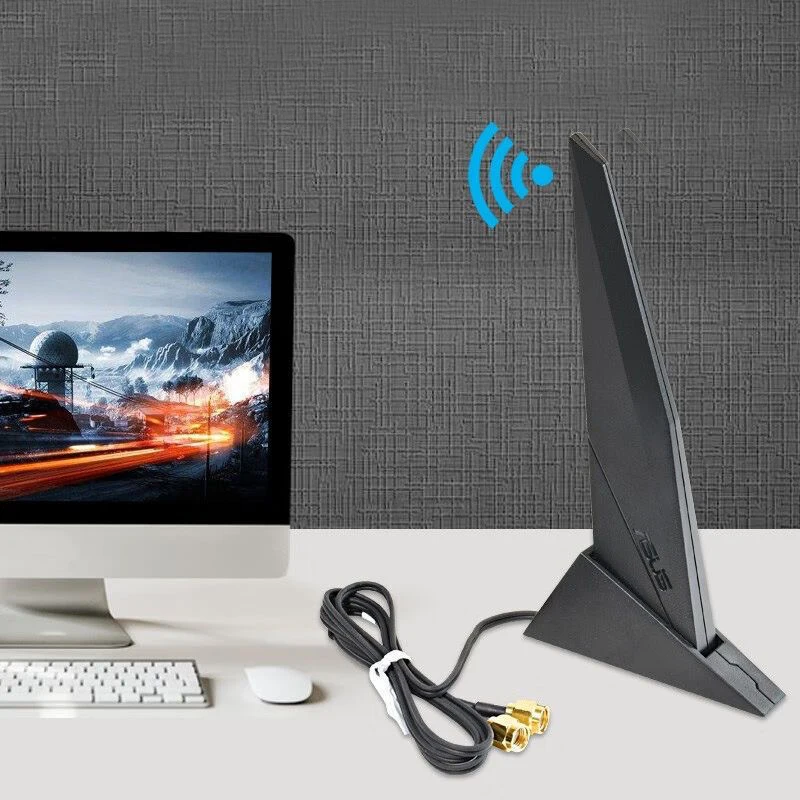 오리지널 Asus Wifi 2T2R 안테나 트라이 밴드 2.4G 5.8G 부스터, Rog Z390 Z490 X570 b460 B360 Pc 마더 보드 라우터 네트워크 카드