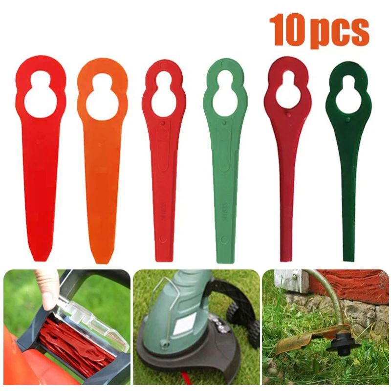 

Сменные Пластиковые лезвия для стриммера, комплект из 10 сменных лезвий для газонокосилки Gardenline GLART 18 Li