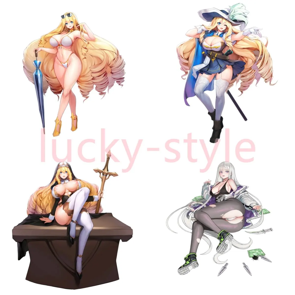 Sexy Anime Girls Charlotte Last Origin Car Sticker Vinyl Decals For Laptop Car Window Body Decoration Wall Sticker Accessories
