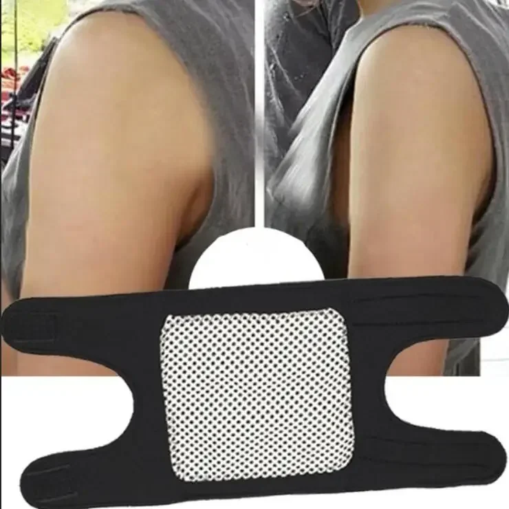 Magnetic Therapy Self-Heating Arm Elbow Brace Support Belt Tourmaline Pain Relief Slimming Weight Loss Strap Bandage Face Lift 4