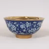 Jingdezhen Blue And White Gilded Ice Plum Patterned Small Bowl Retro Porcelain 2