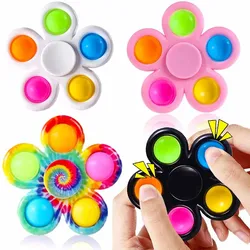 Mini jouets anti stress à fossettes simples pour adulte et enfant, jouet sensoriel pour soulager l'autisme, cadeaux 