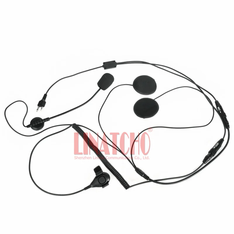 Midland G6 G7 G8 G9 2 Pin Finger Ptt Headset Walkie Talkie Moto Casco Microfono