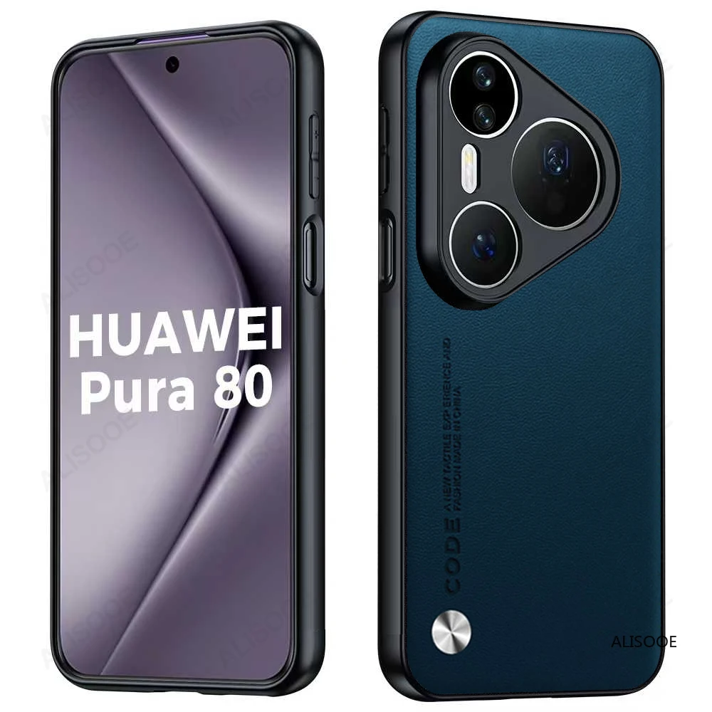 Luxury Carbon Fiber Texture PU-Leather Protective Phone Cover