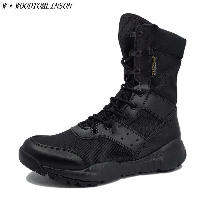 

Original Army Boots Men Luxury Brand Military Combat Boots Women Rubber Sole Outdoor Boots for Mens Hard-Wearing Tactical Shoes