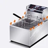Stainless Steel Commercial Electric Deep Fryer Stove Single Cylinder Smokeless Chicken Dough French Fries Frying Machine 5