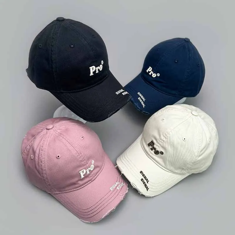 

Broken Style Embroidered Letters Baseball Hats New Men Women Breathable Sunshade Versatile Street Snapback Caps Fashion Retro