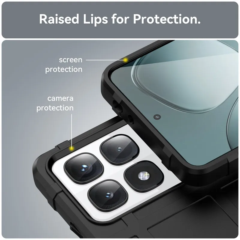 Shockproof Armor Anti-Slip Rubber Phone Case for Xiaomi Redmi K70 Ultra