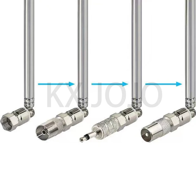 ADAPTER RADIO AERIAL Thread Design Up To 75cm W 3 Telescopic Antenna +  Adapters $14.63 - PicClick AU