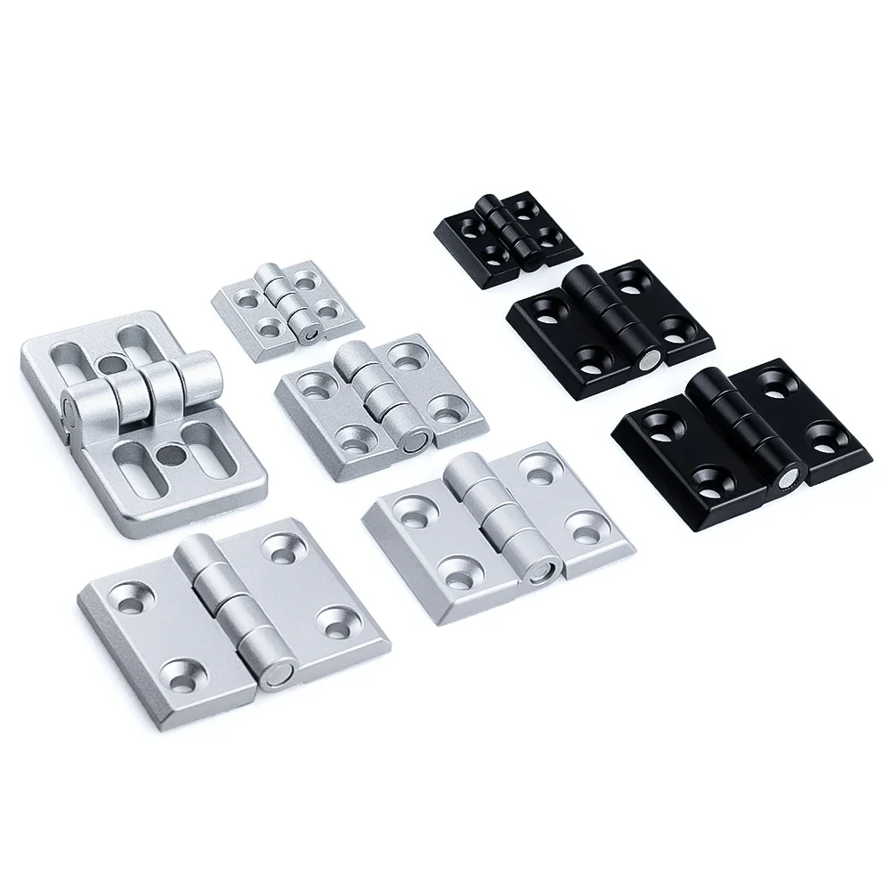 8Pcs/lot 3030 4040 Zinc Alloy Hinge for 3030 4040 Aluminum Profile Extrusion 3D Printer Accessory stainless steel door hinges hinge repair plate furniture hinge wooden box hinge cabinet door hinges cabinet hinges brass hinges bronze butterfly hinges